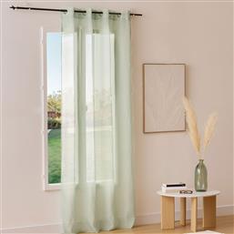 ΚΟΥΡΤΙΝΑ (140X240) ΜΕ ΤΡΟΥΚΣ A-S ETAMINE CELADON GREEN 120943E SPITISHOP