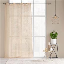 ΚΟΥΡΤΙΝΑ (140X240) ΜΕ ΤΡΟΥΚΣ L-C LOUXOR BEIGE 1627646 SPITISHOP