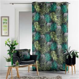 ΚΟΥΡΤΙΝΑ (140X260) ΜΕ ΤΡΟΥΚΣ L-C TROPICAL GREEN RIDEAU 1608626 SPITISHOP