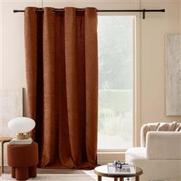 ΚΟΥΡΤΙΝΑ (140X260) ΜΕ ΤΡΟΥΚΣ L-C WINONA TERRACOTTA 1612767 SPITISHOP