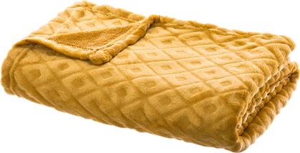 ΚΟΥΒΕΡΤΑ ΚΑΝΑΠΕ FLEECE (125X150) A-S FLANEL LOSAN OCHRA 164044R SPITISHOP