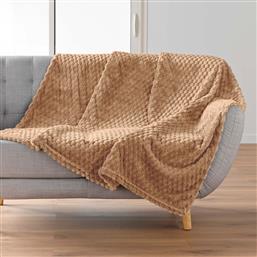 ΚΟΥΒΕΡΤΑ ΚΑΝΑΠΕ FLEECE (125X150) L-C MINI FROSTY CAMEL 1612816 SPITISHOP