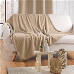 ΚΟΥΒΕΡΤΑ ΚΑΝΑΠΕ FLEECE (125X150) L-C WOOLY BEIGE 1612090 SPITISHOP