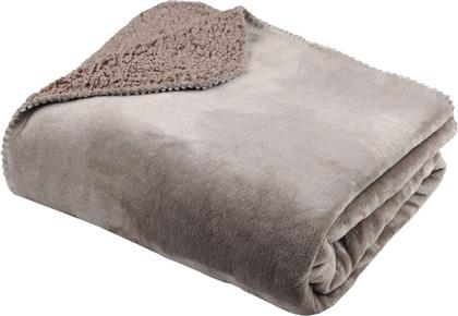 ΚΟΥΒΕΡΤΑ ΚΑΝΑΠΕ FLEECE (130X160) S-F TORONTO TAUPE P2A724001 SPITISHOP