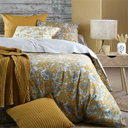 ΠΑΠΛΩΜΑΤΟΘΗΚΗ ΥΠΕΡΔΙΠΛΗ (220X240) 2 ΟΨΕΩΝ S-F JACINTHE MOUTARDE HC3D213001 SPITISHOP