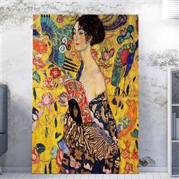 ΠΙΝΑΚΑΣ (50X70) A-G DAME MIT FACHER GUSTAV KLIMT 265VGA1512 SPITISHOP