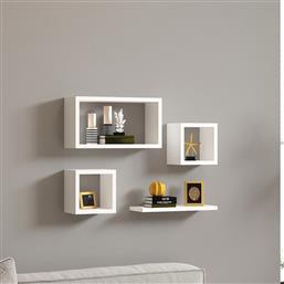 ΡΑΦΙΑ ΤΟΙΧΟΥ (ΣΕΤ 4ΤΜΧ) A-G BABI 495SSE1103 WHITE SPITISHOP
