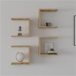 ΡΑΦΙΑ ΤΟΙΧΟΥ (ΣΕΤ 4ΤΜΧ) A-G BASE 495SSE1105 OAK SPITISHOP