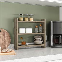 ΡΑΦΙΕΡΑ ΟΡΓΑΝΩΣΗΣ ΚΟΥΖΙΝΑΣ (44X10X40) A-G COSMIC 362ANT1122 WALNUT SPITISHOP