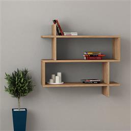 ΡΑΦΙΕΡΑ ΤΟΙΧΟΥ 3 ΘΕΣΕΩΝ (70X22X65.5) A-G PARALEL 855DTE1683 OAK SPITISHOP