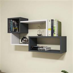 ΡΑΦΙΕΡΑ ΤΟΙΧΟΥ (90.6X20X51) A-G AFRO 835PUQ1601 WHITE ANTHRACITE SPITISHOP