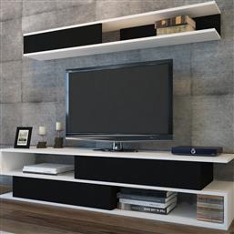 ΣΥΝΘΕΤΟ ΣΑΛΟΝΙΟΥ (176X31.5X39) A-G SIMS 788DEC3061 BLACK/WHITE SPITISHOP