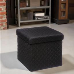 ΣΚΑΜΠΟ ΜΕ ΑΠΟΘΗΚΕΥΤΙΚΟ ΧΩΡΟ (31X31X31) F-V FOLDING STOOL BLACK 167846B SPITISHOP