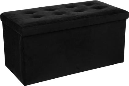 ΤΑΜΠΟΥΡΕ ΜΕ ΑΠΟΘΗΚΕΥΤΙΚΟ ΧΩΡΟ (76X38X38) A-S LYSANDRE BLACK VELVET 140091H SPITISHOP