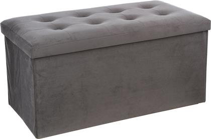 ΤΑΜΠΟΥΡΕ ΜΕ ΑΠΟΘΗΚΕΥΤΙΚΟ ΧΩΡΟ (76X38X38) A-S LYSANDRE GREY VELVET 140091E SPITISHOP