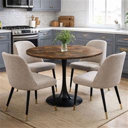 ΤΡΑΠΕΖΙ ΚΟΥΖΙΝΑΣ (Φ100X74.5) ECLIPSE BRUNE SPITISHOP