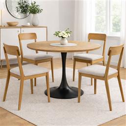 ΤΡΑΠΕΖΙ ΚΟΥΖΙΝΑΣ (Φ100X74.5) ECLIPSE NATURAL SPITISHOP