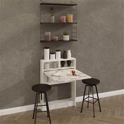 ΤΡΑΠΕΖΙ ΚΟΥΖΙΝΑΣ ΜΕ ΡΑΦΙΑ (70X15X96) A-G BRACKED 793ELG3811 MARBLE SPITISHOP