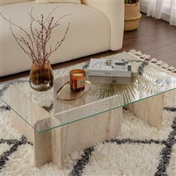 ΤΡΑΠΕΖΙ ΣΑΛΟΝΙΟΥ (105X65X30) A-G FLAVIO 353NRD1110 TRAVERTINE SPITISHOP