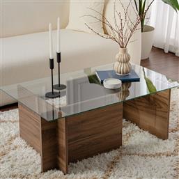 ΤΡΑΠΕΖΙ ΣΑΛΟΝΙΟΥ (105X65X40) A-G VETRINO 353NRD1101 WALNUT SPITISHOP