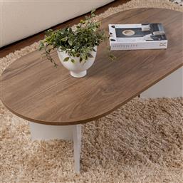 ΤΡΑΠΕΖΙ ΣΑΛΟΝΙΟΥ (119X60X40) A-G SABLE 909NRD1111 WALNUT/WHITE SPITISHOP