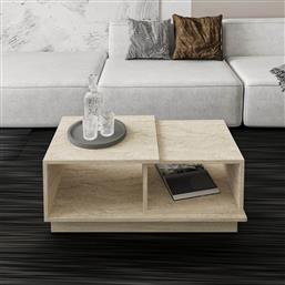 ΤΡΑΠΕΖΙ ΣΑΛΟΝΙΟΥ ΜΕ 2 ΡΑΦΙΑ (90X45X36) A-G CONSEPT 382NRC1215 TRAVERTINE SPITISHOP