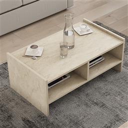 ΤΡΑΠΕΖΙ ΣΑΛΟΝΙΟΥ ΜΕ 2 ΡΑΦΙΑ (90X50X35) A-G PERA 835PUQ6352 TRAVERTINE SPITISHOP