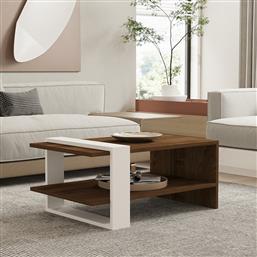 ΤΡΑΠΕΖΙ ΣΑΛΟΝΙΟΥ ΜΕ ΡΑΦΙ (80X50X35) A-G GAYE 835PUQ2816 WALNUT/WHITE SPITISHOP