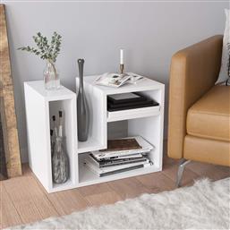 ΒΙΒΛΙΟΘΗΚΗ ΔΑΠΕΔΟΥ 3 ΘΕΣΕΩΝ (60X35X45) A-G ABIES 793ELG2803 WHITE SPITISHOP