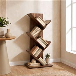 ΒΙΒΛΙΟΘΗΚΗ ΔΑΠΕΔΟΥ 4 ΘΕΣΕΩΝ (40X30X102) LIBRO BRUNE SPITISHOP