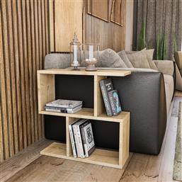 ΒΙΒΛΙΟΘΗΚΗ ΔΑΠΕΔΟΥ 4 ΘΕΣΕΩΝ (60X20X60) A-G LIFE 854KLN2804 OAK SPITISHOP