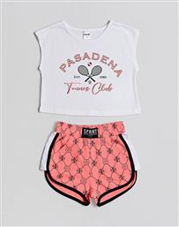 SET JUNIOR GIRL WITH SHORTS 231-4031-S100 WHITE SPRINT