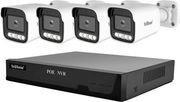 SRIHOME NVS005 4-CHANNELS NVR + 4 BULLET POE 5MP WATERPROOF CAMERAS SRICAM