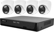 SRIHOME NVS005 8-CHANNELS NVR + 4 DOME POE 5MP WATERPROOF CAMERAS SRICAM