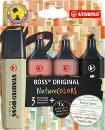 ΥΠΟΓΡΑΜΜΙΣΤΗΣ BOSS NATURE 4ΤΜΧ (01070400) STABILO από το MOUSTAKAS