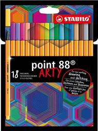 ΜΑΡΚΑΔΟΡΟΙ POINT ARTY 88 18ΤΜΧ (01088180) STABILO