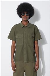 ΒΑΜΒΑΚΕΡΟ ΠΟΥΚΑΜΙΣΟ CPO SHORT SLEEVE ΑΝΔΡΙΚΟ, ΧΡΩΜΑ: ΠΡΑΣΙΝΟ, SS2401922 STAN RAY