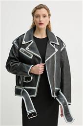 ΔΕΡΜΑΤΙΝΟ ΜΠΟΥΦΑΝ IRENE JACKET ΧΡΩΜΑ: ΜΑΥΡΟ, 62272-7030 STAND STUDIO