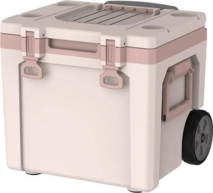 ΨΥΓΕΙΟ ΤΑΞΙΔΙΟΥ ΜΕ ΡΟΔΕΣ THE EASY-CARRY OUTDOOR WHEELED COOLER ΧΡΩΜΑ: ΡΟΖ STANLEY