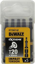 ΣΕΤ 5 ΤΕΜ DEWAL EXTREME IMPACT TORSION ΜΥΤΕΣ TORX T20 50MM DT7395T STANLEY