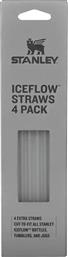 ΣΕΤ ΚΑΛΑΜΑΚΙΑ THE ICEFLOW STRAWS 4-PACK ΧΡΩΜΑ: ΔΙΑΦΑΝΟ STANLEY