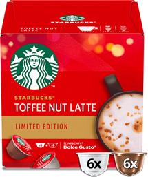 ΚΑΨΟΥΛΕΣ TOFFEE NUT LATTE ΓΙΑ ΜΗΧΑΝΗ NESCAFE DOLCE GUSTO (12 ΤΕΜ) STARBUCKS