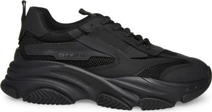 ΑΝΔΡΙΚΑ SNEAKERS POSSES SM12000480-04005-001 ΜΑΥΡΑ STEVE MADDEN