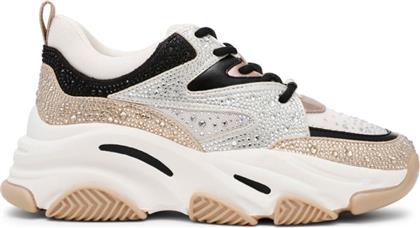 ΓΥΝΑΙΚΕΙΑ SNEAKERS PRIVY SM19000082-IB1 ΑΣΗΜΙ ΧΡΥΣΟ ΜΑΥΡΟ STEVE MADDEN