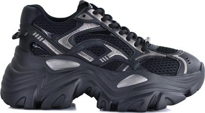 ΓΥΝΑΙΚΕΙΑ SNEAKERS RAFTUS 11004995-BLK/PEWTR STEVE MADDEN