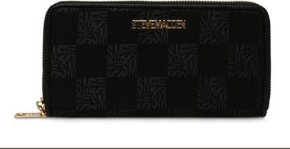 ΓΥΝΑΙΚΕΙΟ ΠΟΡΤΟΦΟΛΙ BEMI BLACK/GOLD LARGE ZIPAROUND STEVE MADDEN
