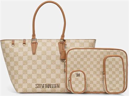 ΤΣΑΝΤΑ BJUDE-7 ΧΡΩΜΑ: ΜΠΕΖ, SM13001774 STEVE MADDEN