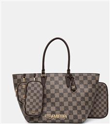 ΤΣΑΝΤΑ BJUDE-7 ΧΡΩΜΑ: ΚΑΦΕ, SM13001774 STEVE MADDEN