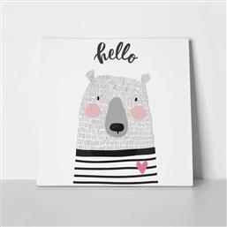 ΠΙΝΑΚΑΣ ΣΕ ΚΑΜΒΑ CUTE CARD HAND DRAWN BEAR STICKY