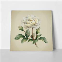 ΠΙΝΑΚΑΣ ΣΕ ΚΑΜΒΑ UNIQUE WATERCOLOR PEONY FLOWERS STICKY